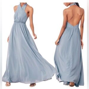 Lulus Don’t Let Go Halter Maxi Dress